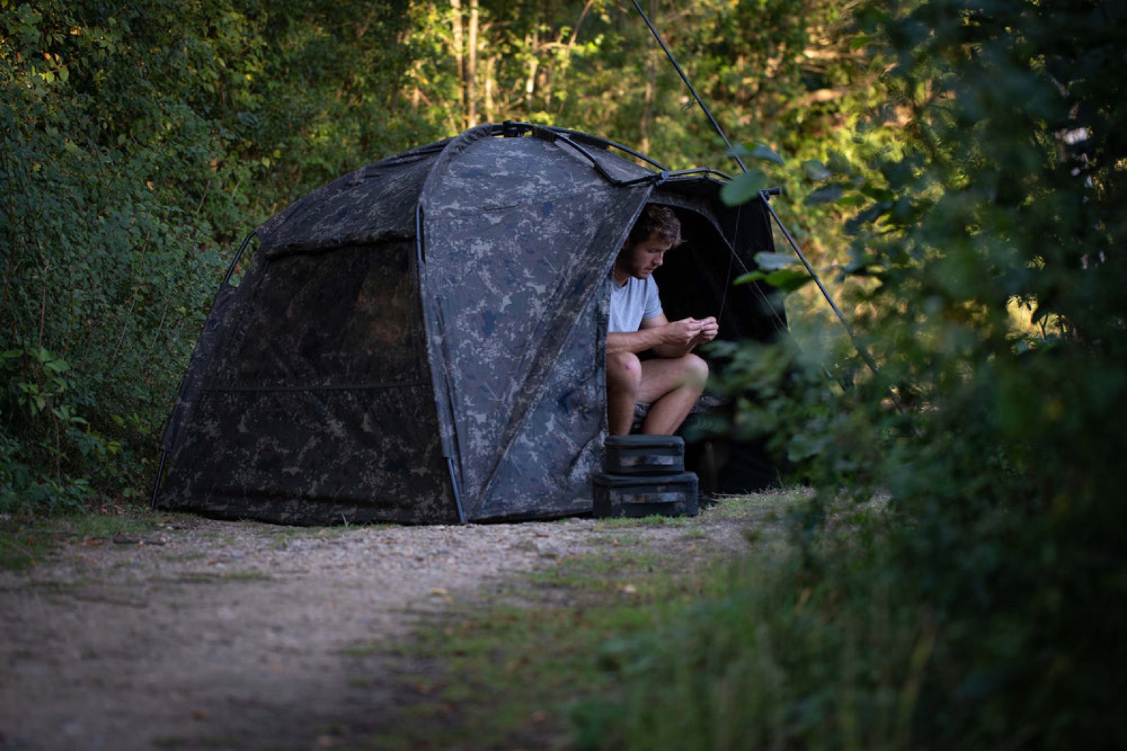 Nash Tackle bivvy setup